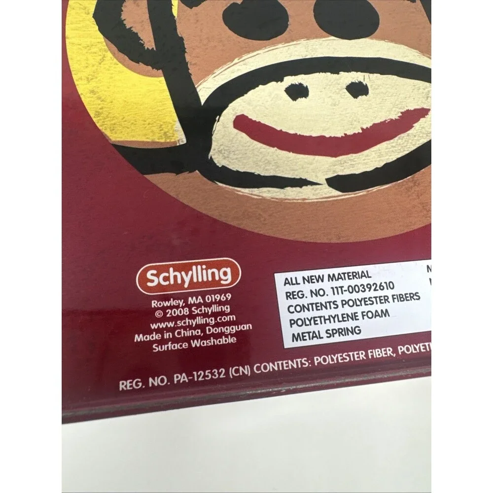 Schylling Brand Original Sock Monkey Jack-In-The-Box - Funny Tin Musical Toy
